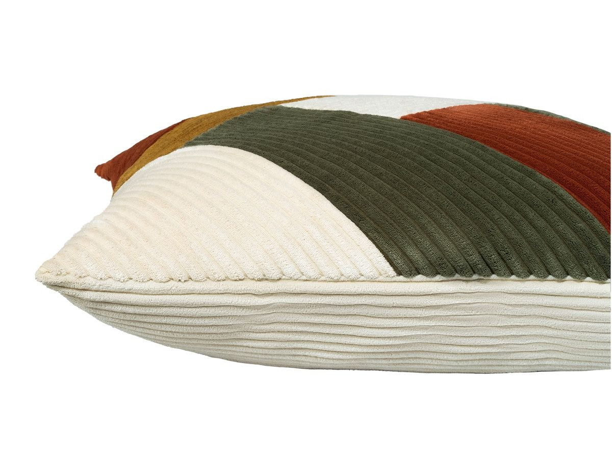 Coussin patchwork réversible LARA terracotta — vue 5