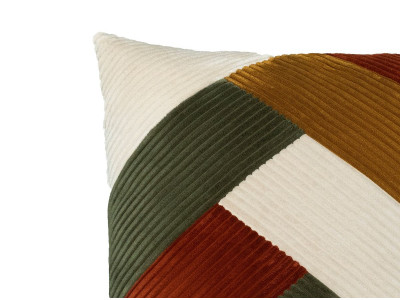 Coussin patchwork réversible LARA