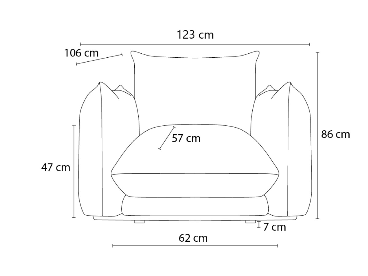 Canapé d'angle fixe EVEREST tissu chiné - Orange - Angle droit - 10 coussins