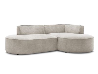 Canapé d'angle fixe ROUSSEAU tissu texturé