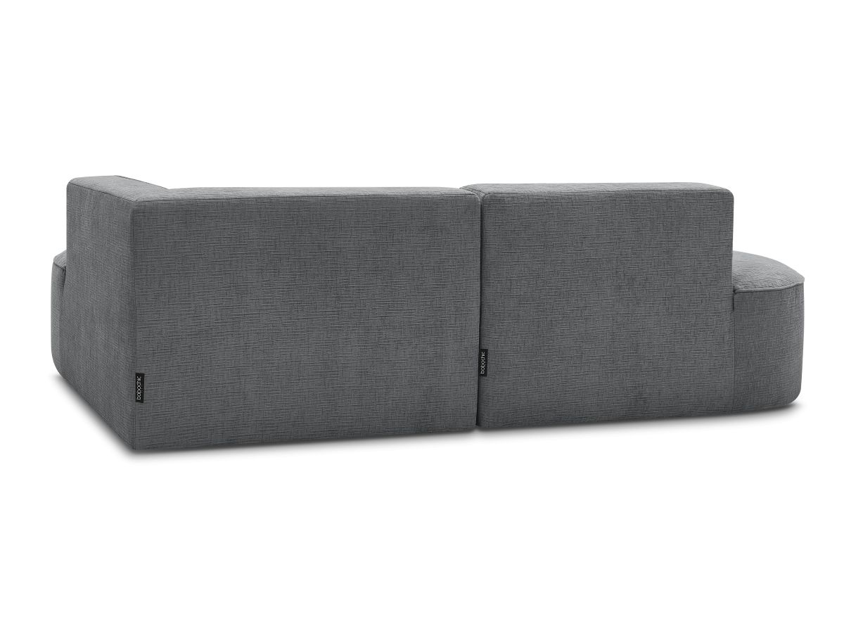 Canapé d'angle fixe ROUSSEAU tissu texturé