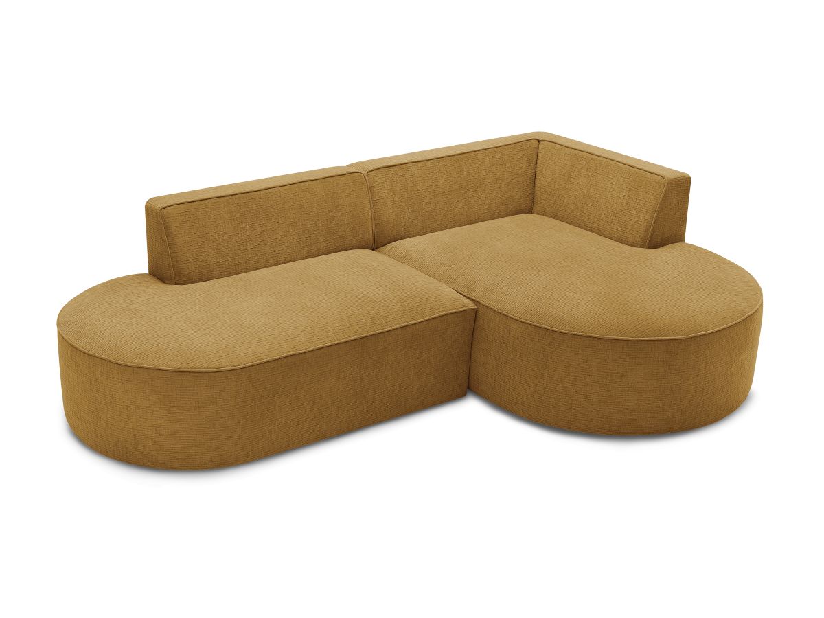 Canapé d'angle fixe ROUSSEAU tissu texturé