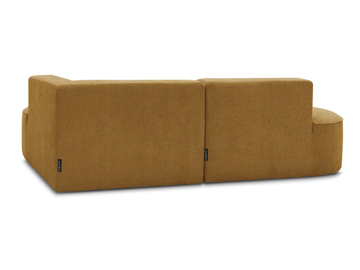 Canapé d'angle fixe ROUSSEAU tissu texturé