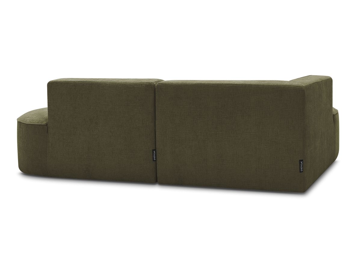 Canapé d'angle fixe ROUSSEAU tissu texturé