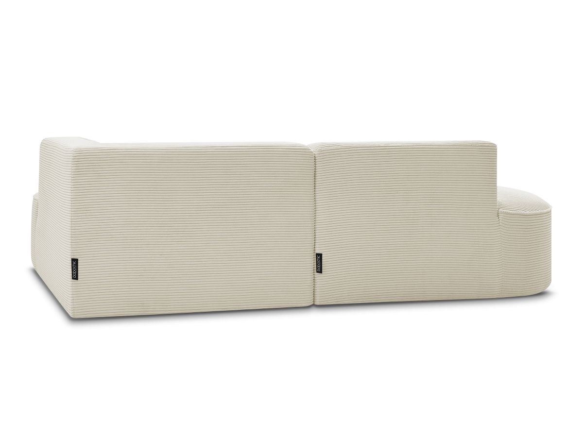 ROUSSEAU vaste hoekbank in corduroy