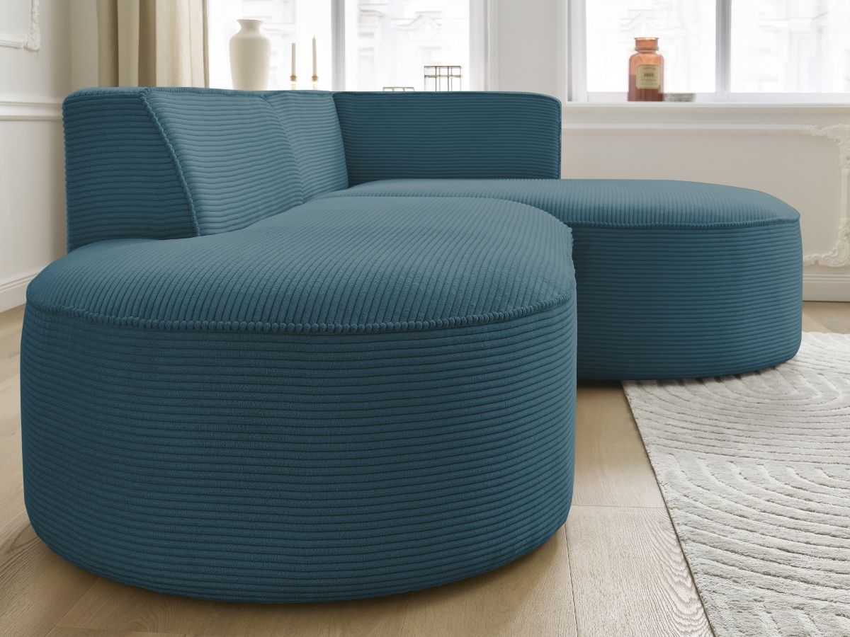 ROUSSEAU vaste hoekbank in corduroy