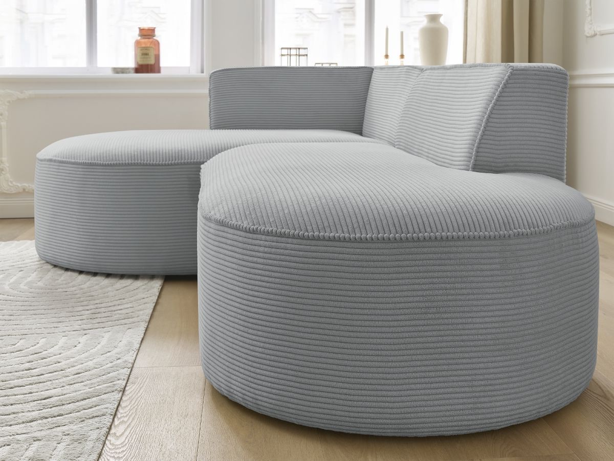ROUSSEAU vaste hoekbank in corduroy