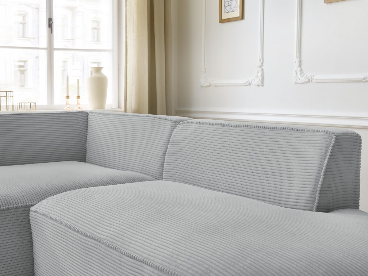 ROUSSEAU vaste hoekbank in corduroy