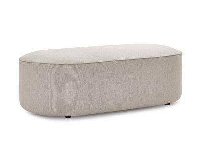 Pouf pour canapé modulable ROUSSEAU tissu chiné