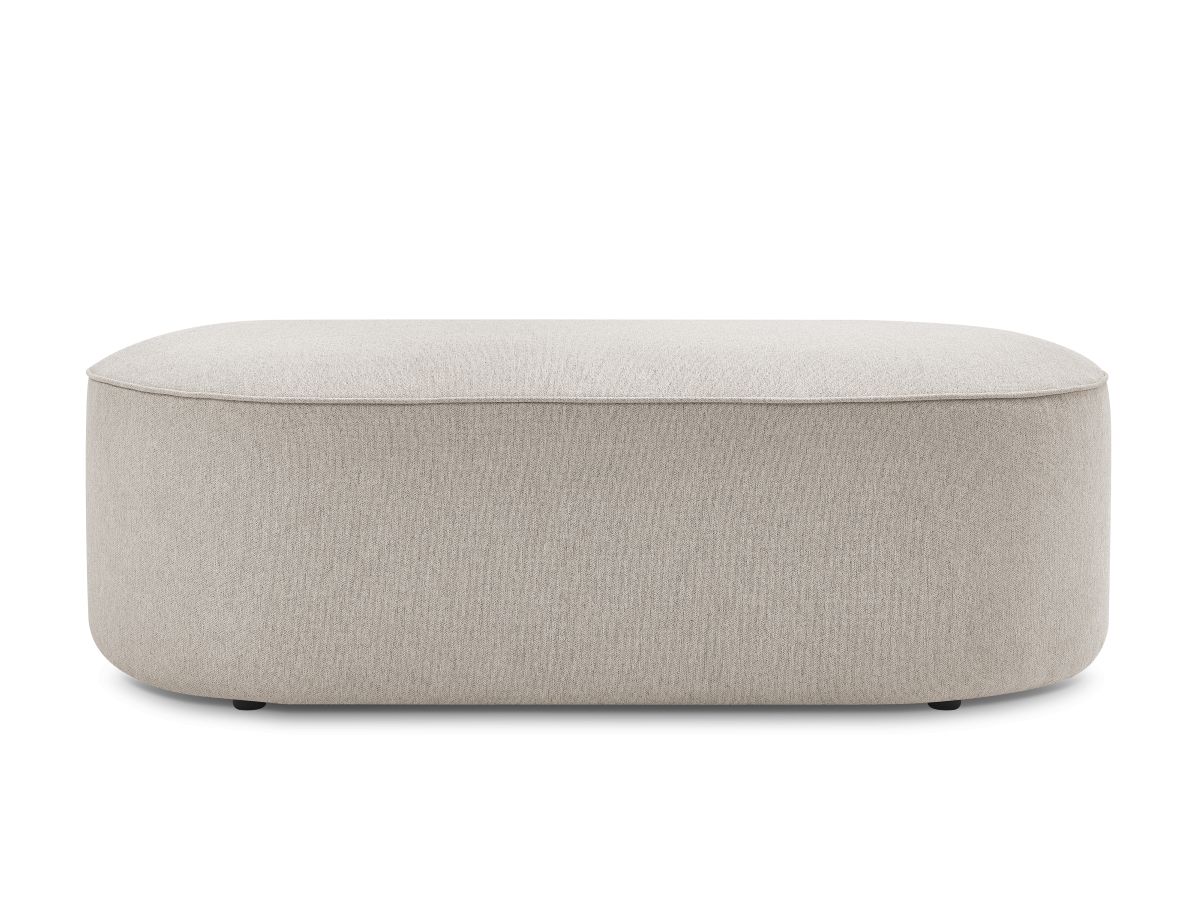 Pouf pour canapé modulable ROUSSEAU tissu chiné