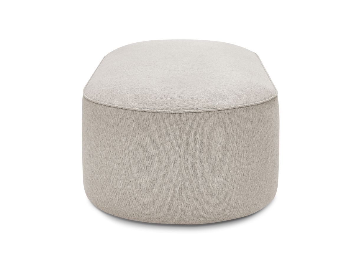 Pouf pour canapé modulable ROUSSEAU tissu chiné