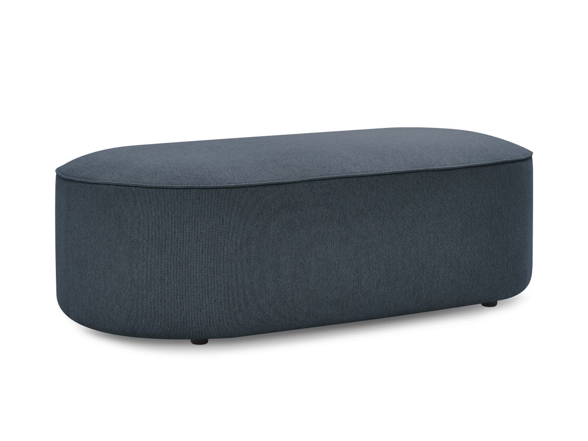 Pouf pour canapé modulable ROUSSEAU tissu chiné