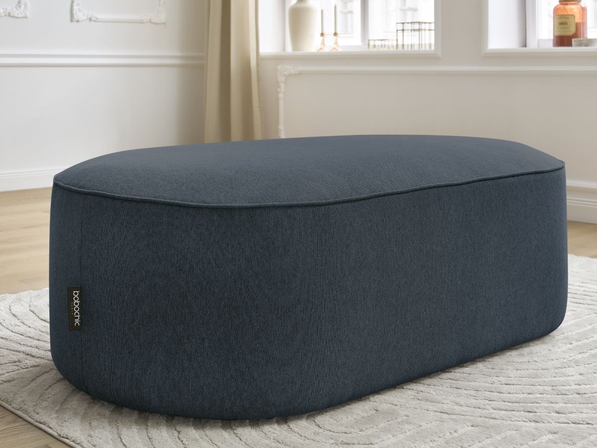 Pouf pour canapé modulable ROUSSEAU tissu chiné