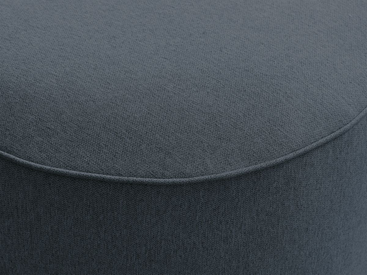 Pouf pour canapé modulable ROUSSEAU tissu chiné