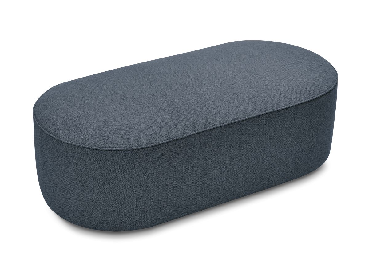 Pouf pour canapé modulable ROUSSEAU tissu chiné