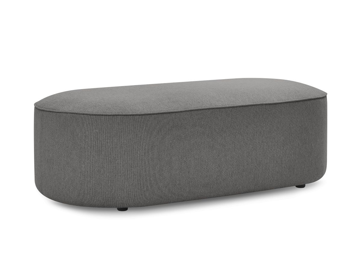 Pouf pour canapé modulable ROUSSEAU tissu chiné
