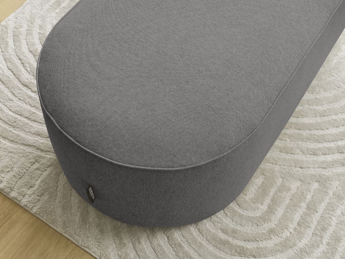 Pouf pour canapé modulable ROUSSEAU tissu chiné