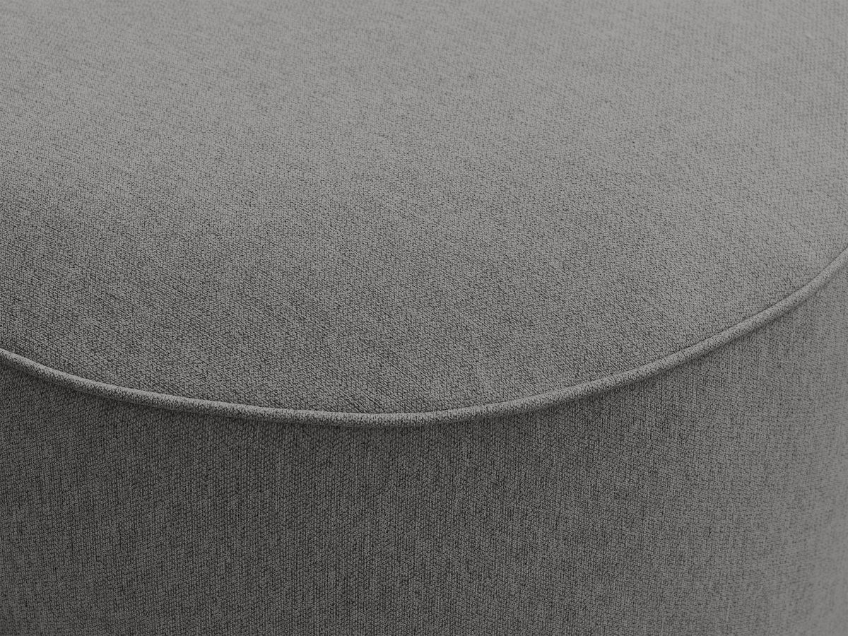 Pouf pour canapé modulable ROUSSEAU tissu chiné