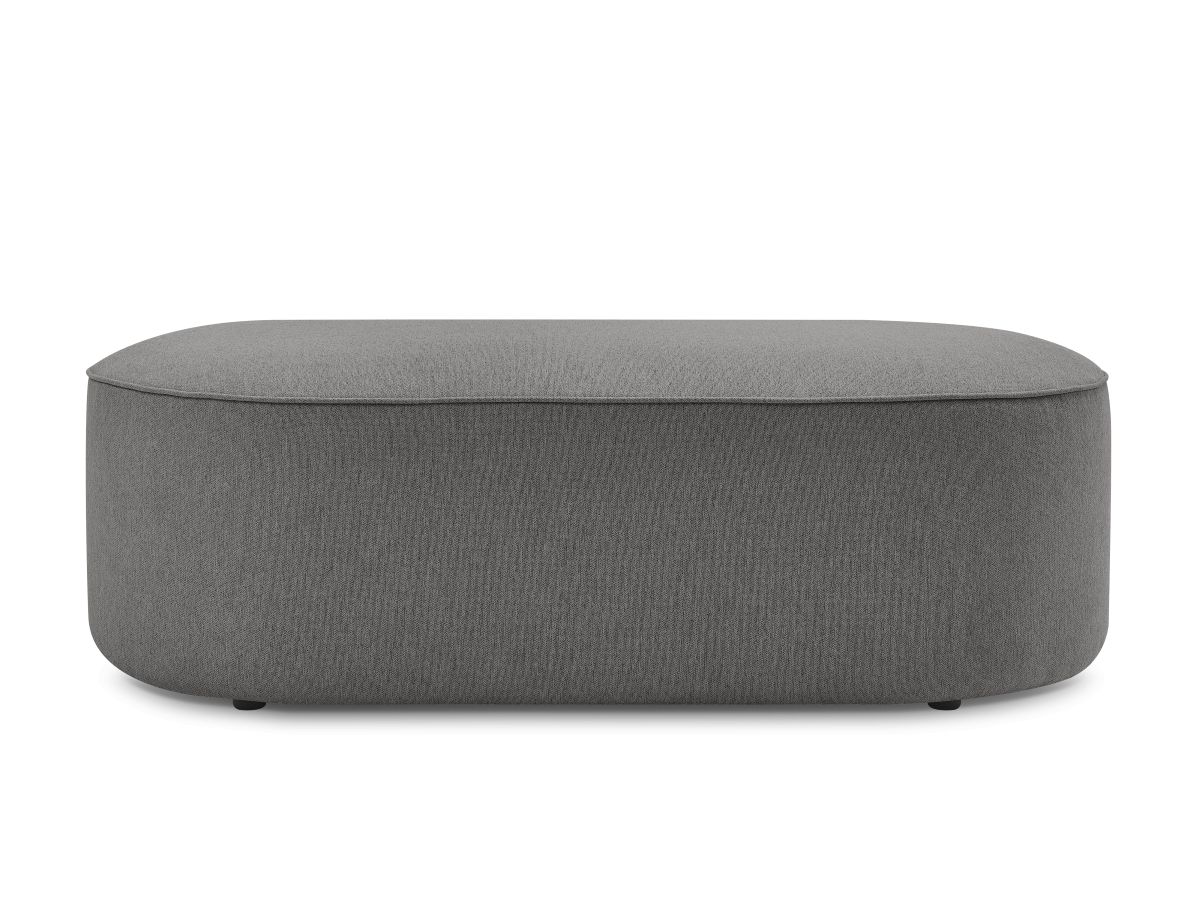 Pouf pour canapé modulable ROUSSEAU tissu chiné