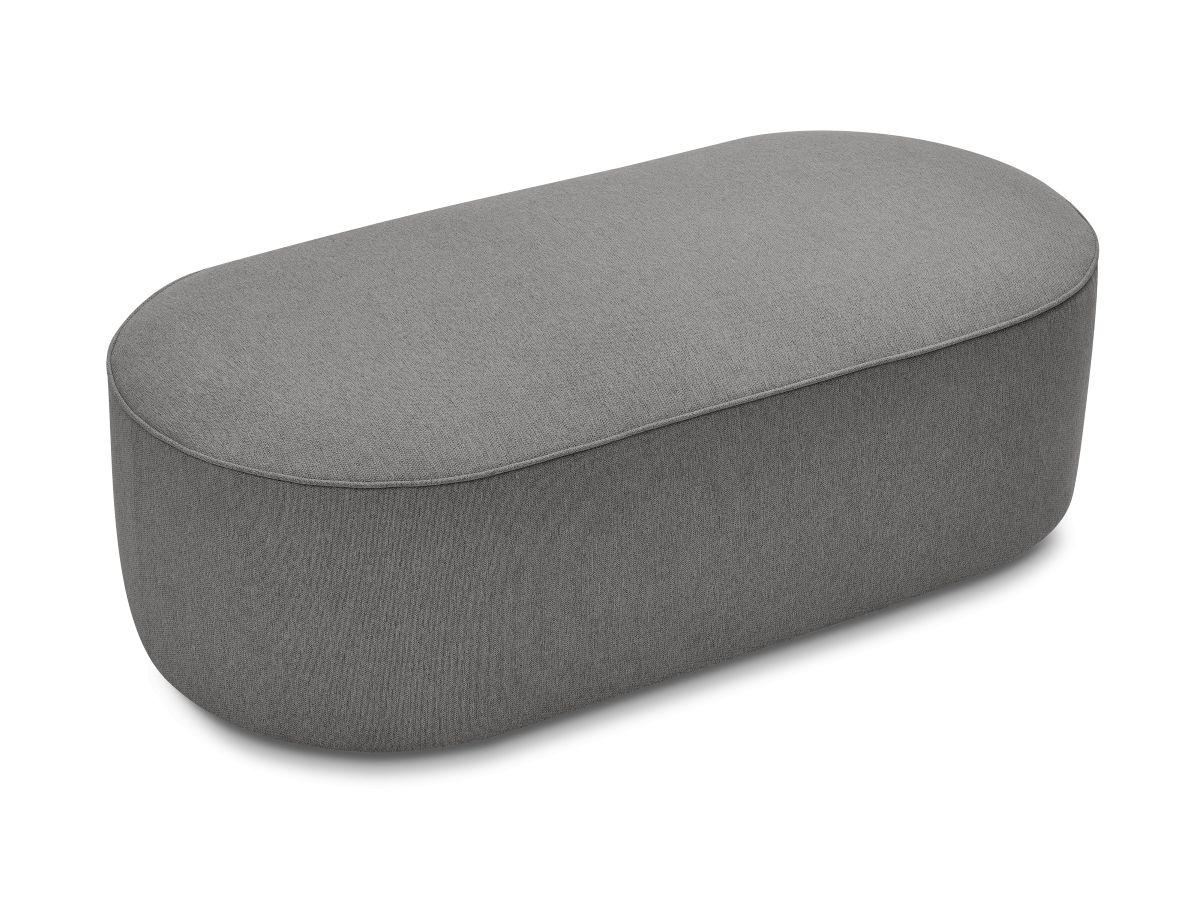 Pouf pour canapé modulable ROUSSEAU tissu chiné