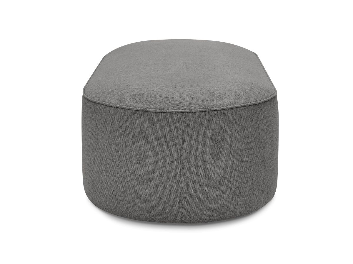 Pouf pour canapé modulable ROUSSEAU tissu chiné