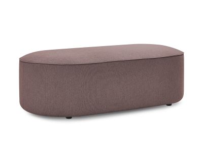 Pouf pour canapé modulable ROUSSEAU tissu chiné