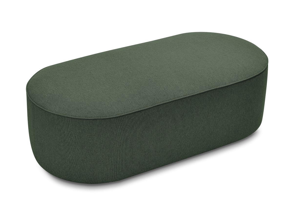 Pouf pour canapé modulable ROUSSEAU tissu chiné