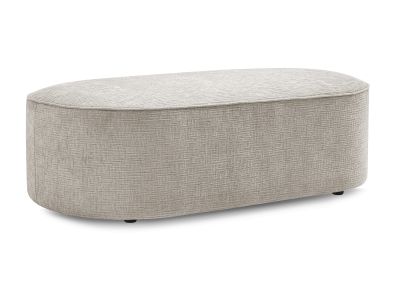 Pouf pour canapé modulable ROUSSEAU tissu texturé