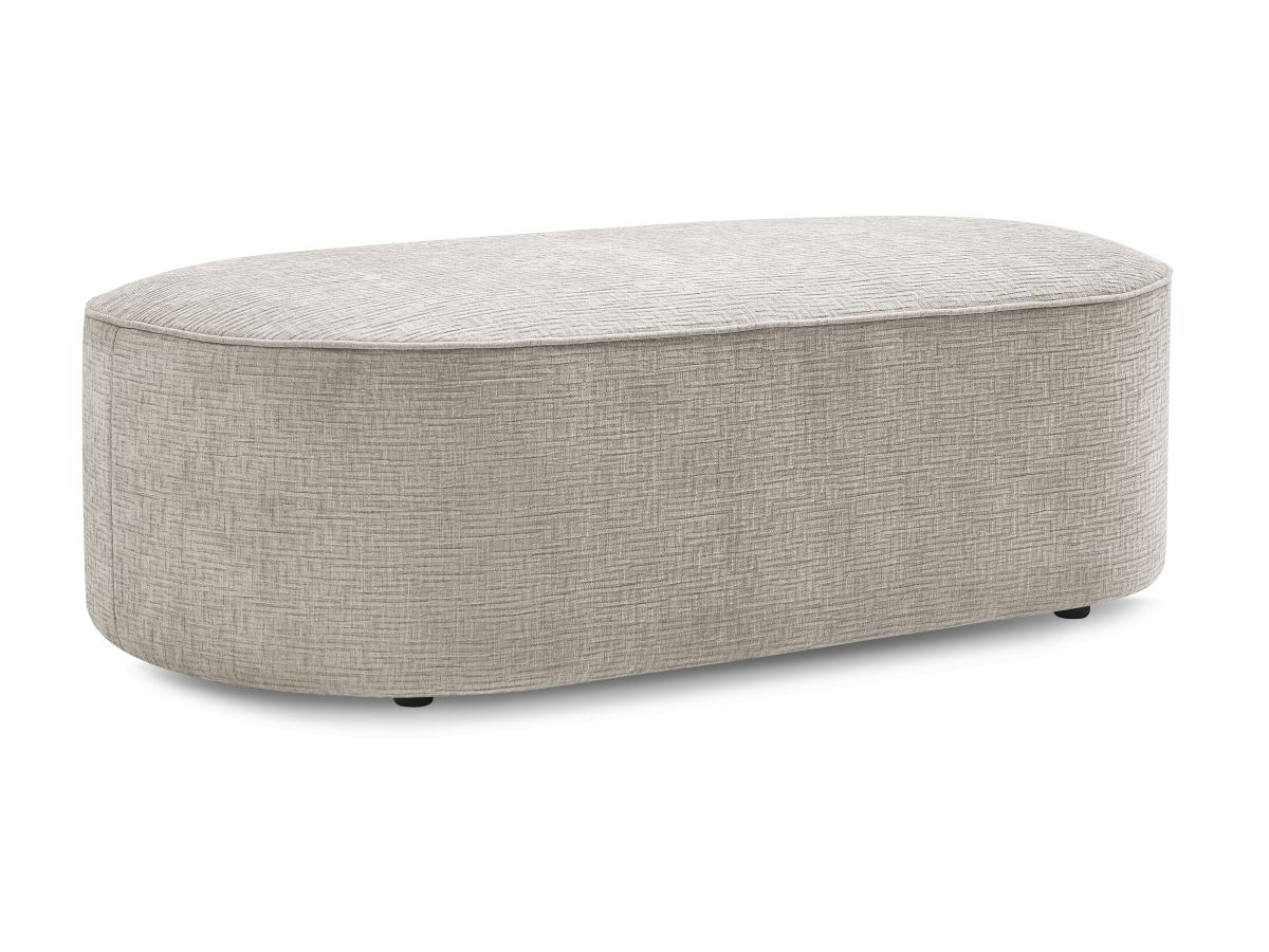 Pouf pour canapé modulable ROUSSEAU tissu texturé