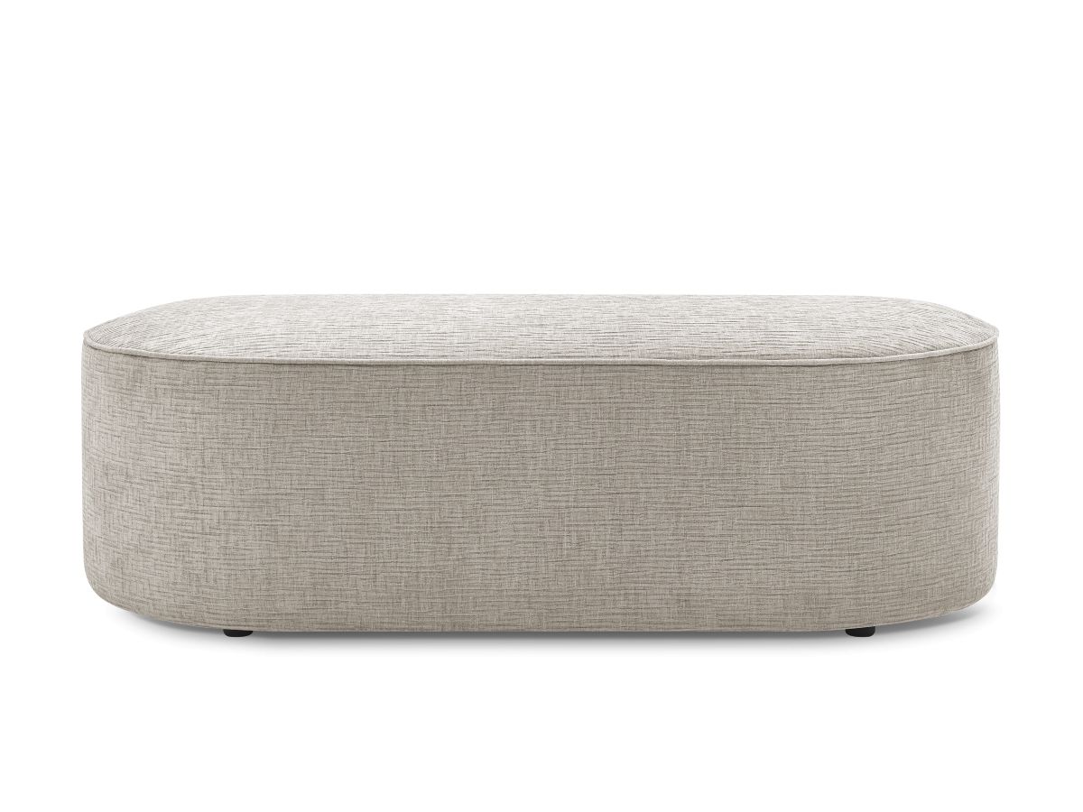 Pouf pour canapé modulable ROUSSEAU tissu texturé
