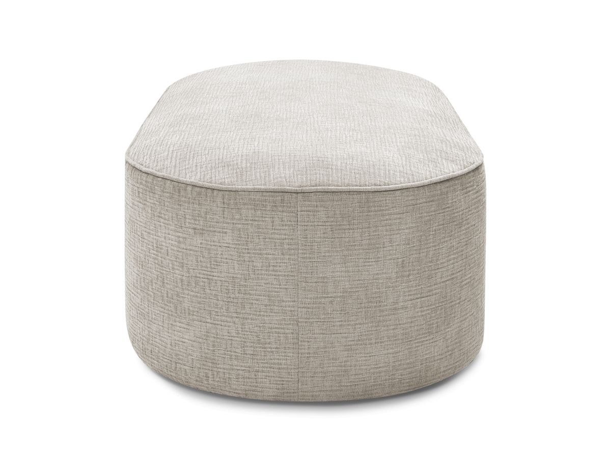 Pouf pour canapé modulable ROUSSEAU tissu texturé