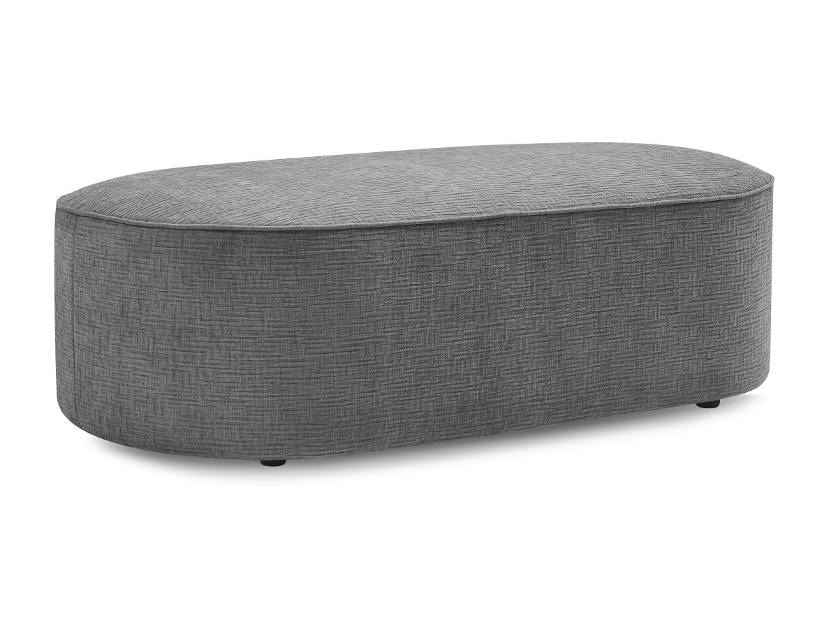 Pouf pour canapé modulable ROUSSEAU tissu texturé