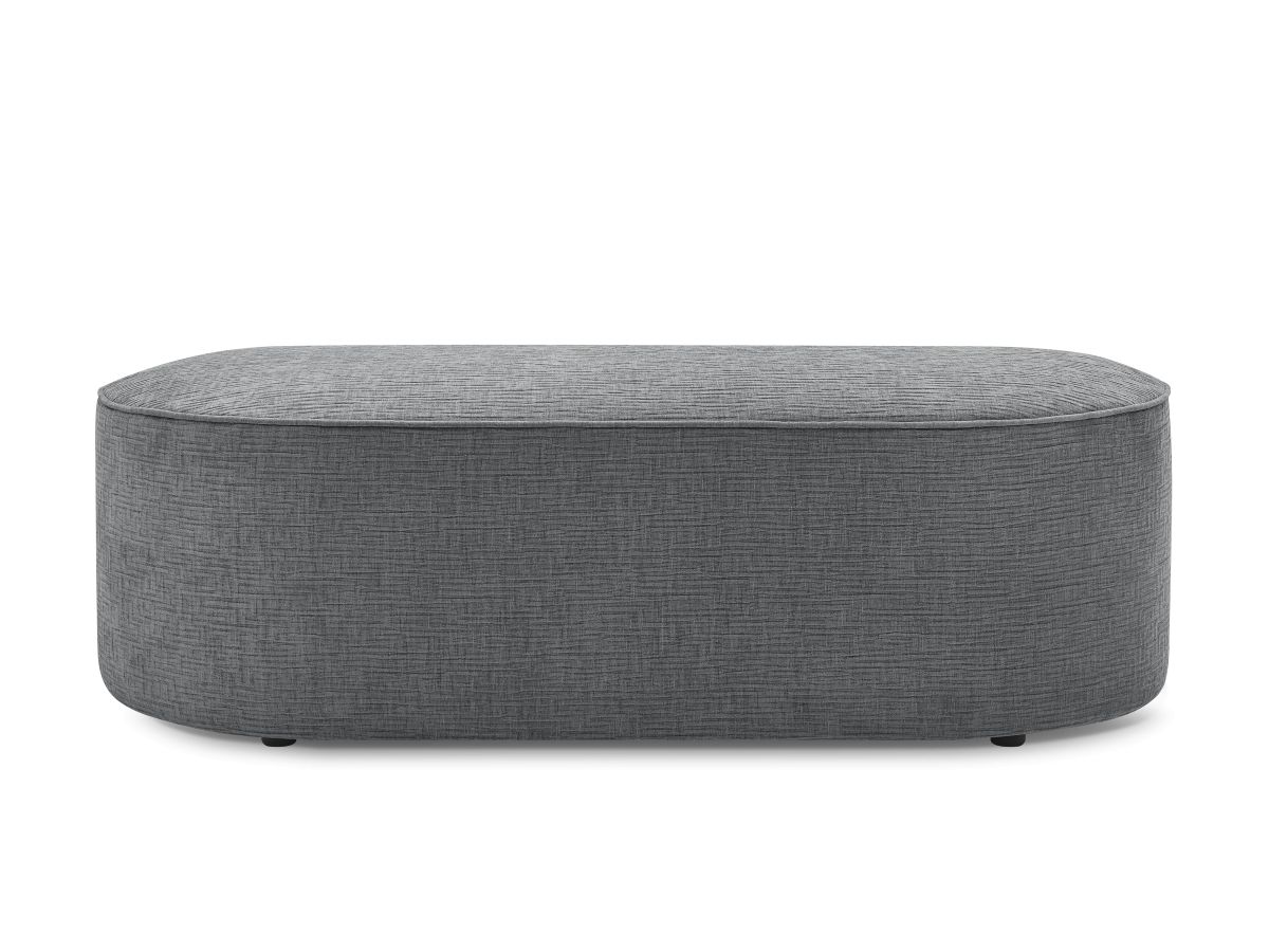 Pouf pour canapé modulable ROUSSEAU tissu texturé