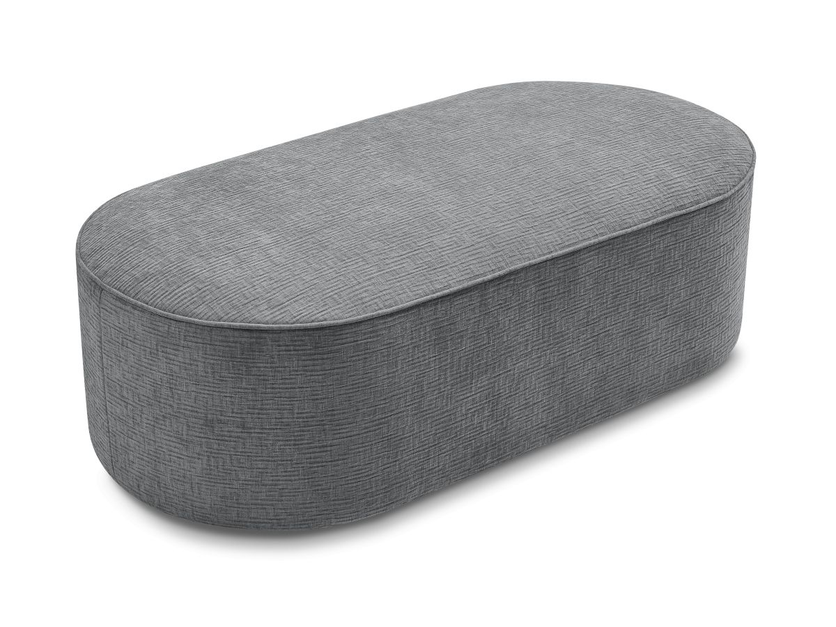 Pouf pour canapé modulable ROUSSEAU tissu texturé