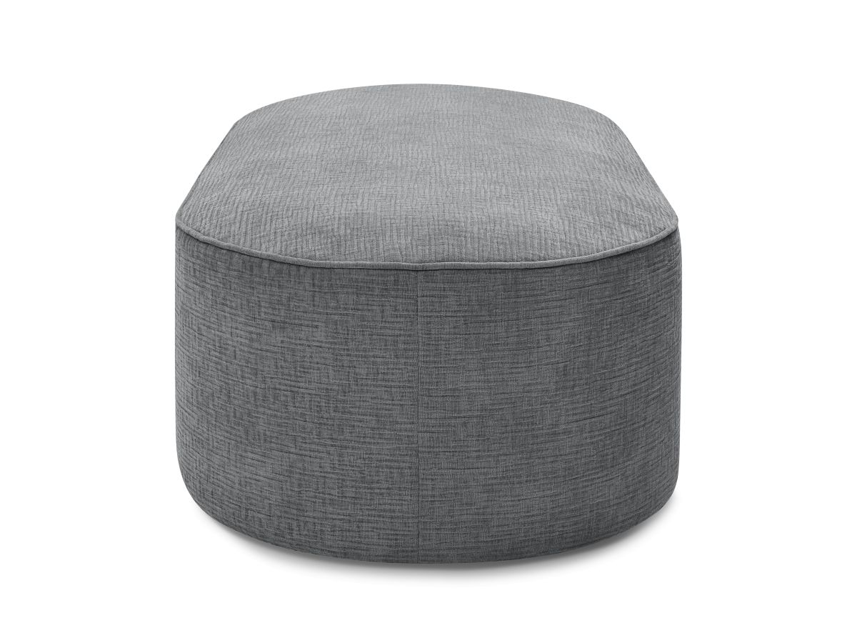 Pouf pour canapé modulable ROUSSEAU tissu texturé