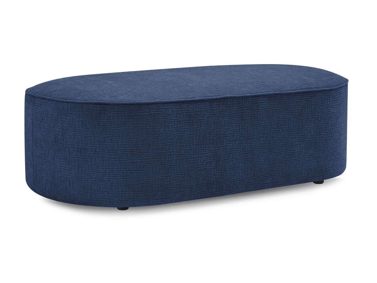 Pouf pour canapé modulable ROUSSEAU tissu texturé