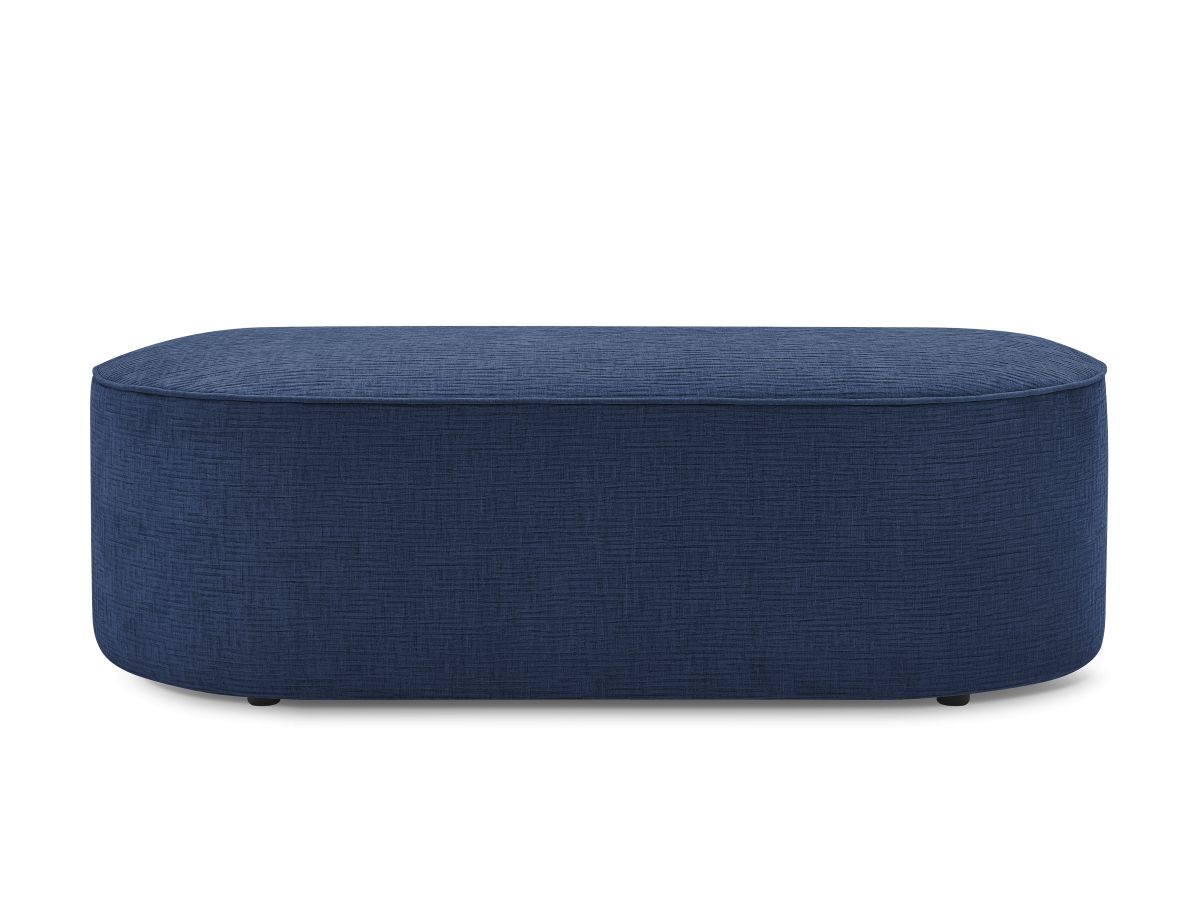 Pouf pour canapé modulable ROUSSEAU tissu texturé