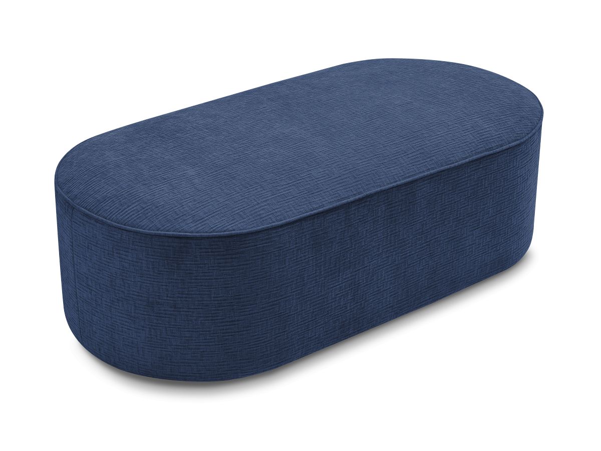 Pouf pour canapé modulable ROUSSEAU tissu texturé