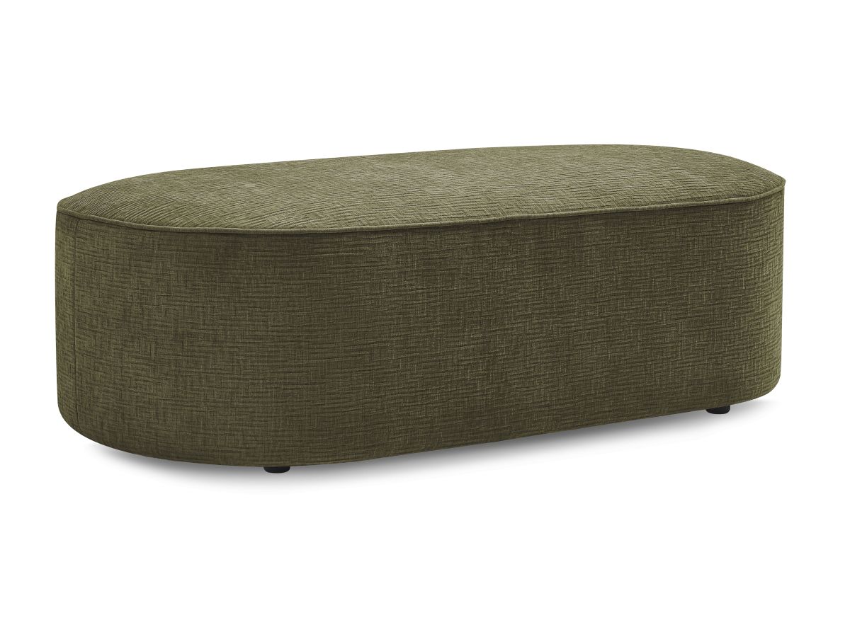 Pouf pour canapé modulable ROUSSEAU tissu texturé