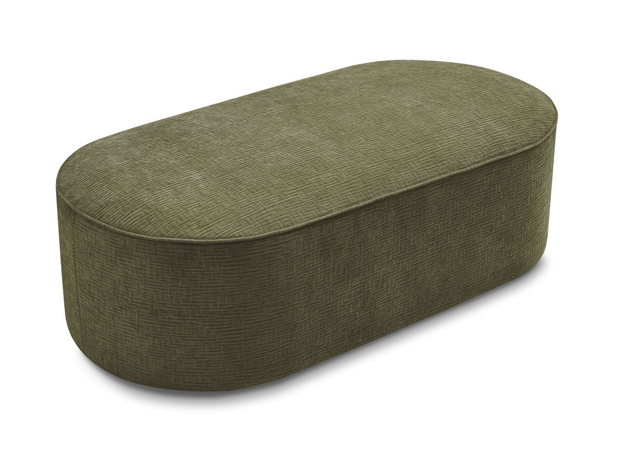 Pouf pour canapé modulable ROUSSEAU tissu texturé
