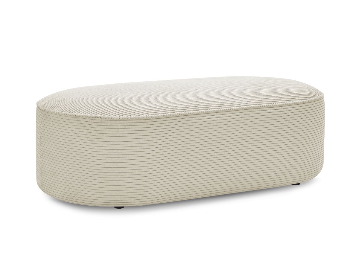 Pouf pour canapé modulable ROUSSEAU velours côtelé