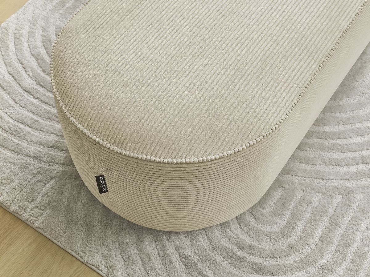 Pouf pour canapé modulable ROUSSEAU velours côtelé