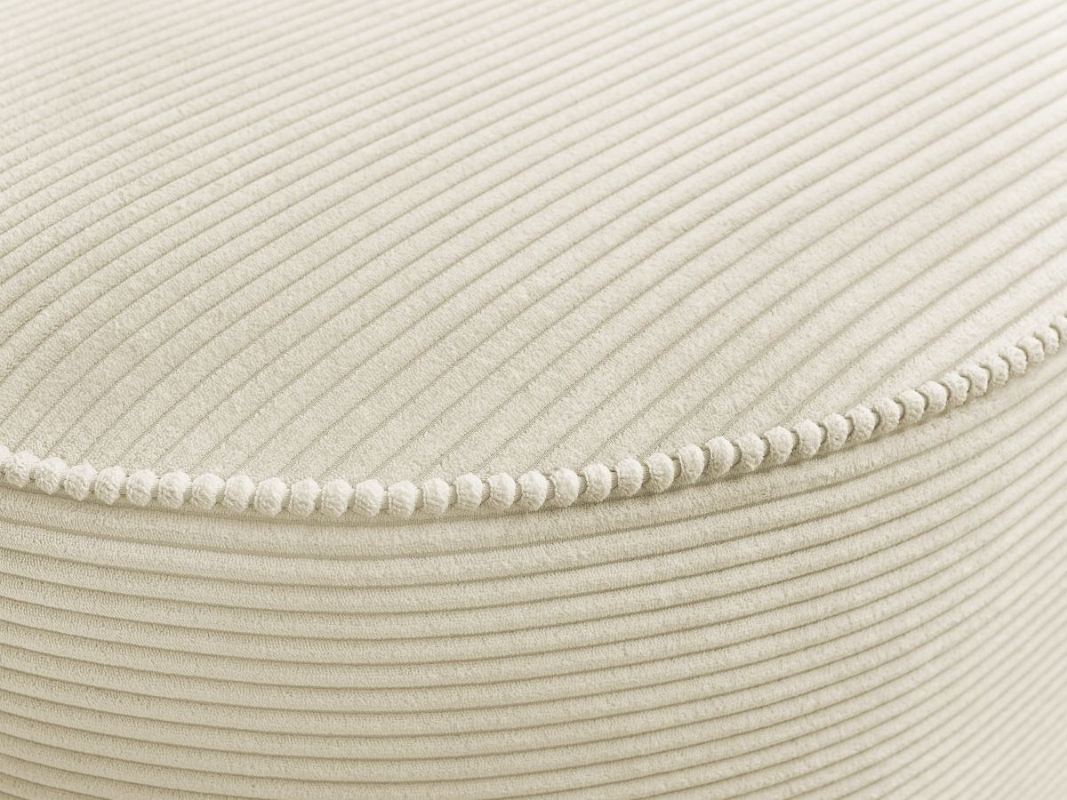 Pouf pour canapé modulable ROUSSEAU velours côtelé