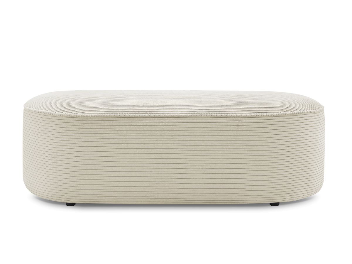 Pouf pour canapé modulable ROUSSEAU velours côtelé