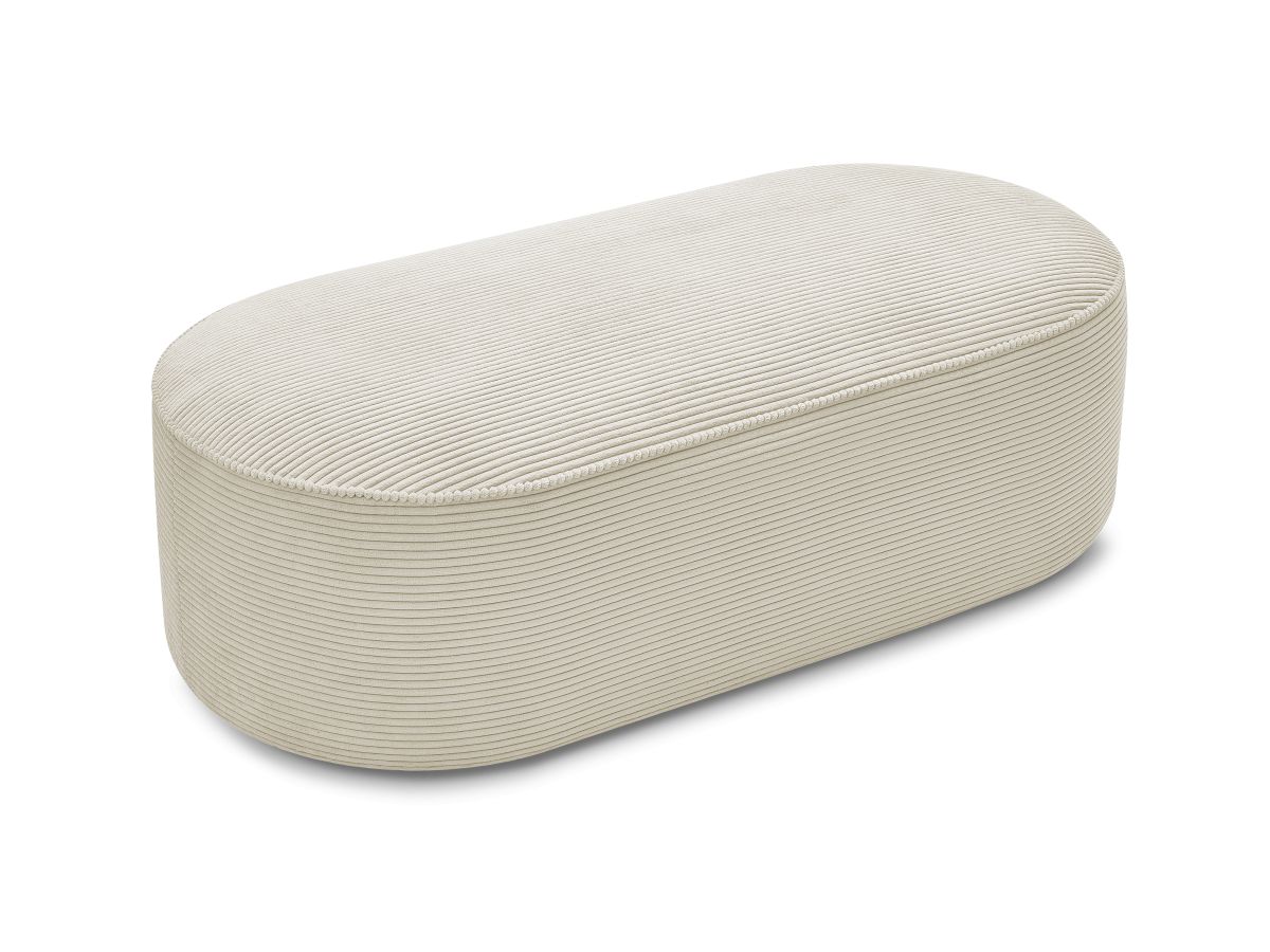 Pouf pour canapé modulable ROUSSEAU velours côtelé