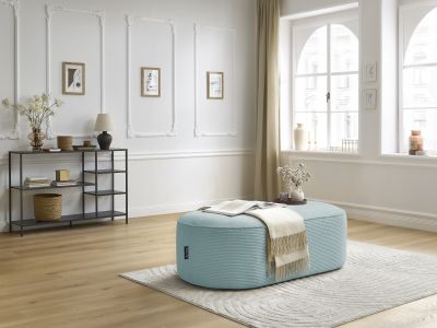 Pouf pour canapé modulable ROUSSEAU velours côtelé