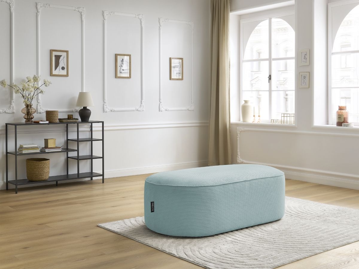 Pouf pour canapé modulable ROUSSEAU velours côtelé
