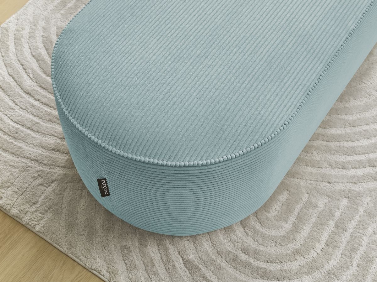 Pouf pour canapé modulable ROUSSEAU velours côtelé