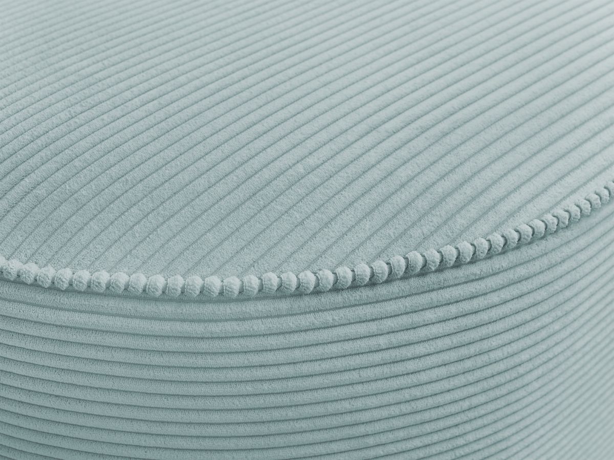 Pouf pour canapé modulable ROUSSEAU velours côtelé
