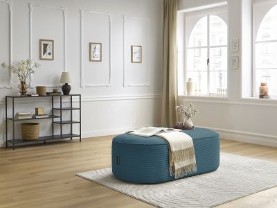 Pouf pour canapé modulable ROUSSEAU velours côtelé